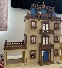 Sylvanian Families rare 1991 Grand Mansion 4919 blue roof house 105 pieces boxed