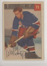 1954-55 Parkhurst Wally Hergesheimer (Premium Ad Back) #71 1q2