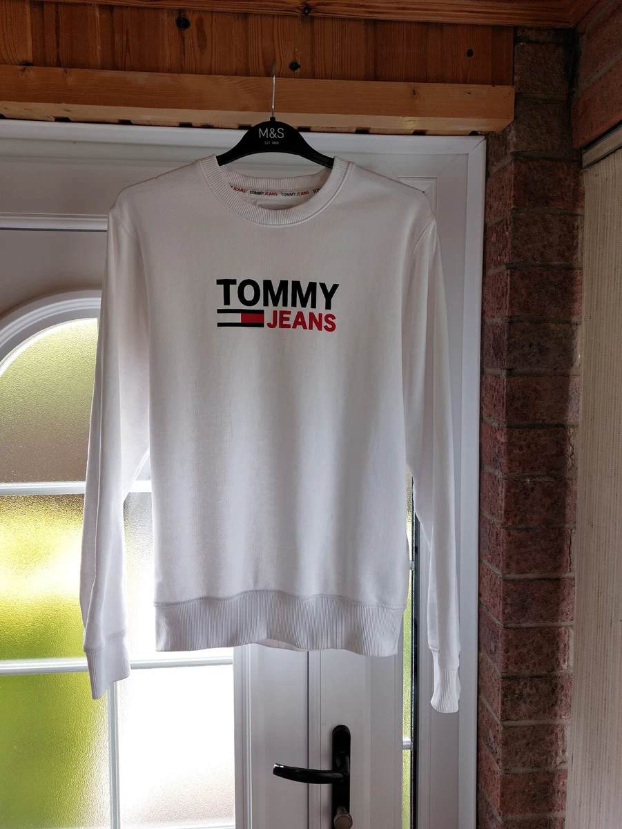 White tommy jeans best sale sweatshirt