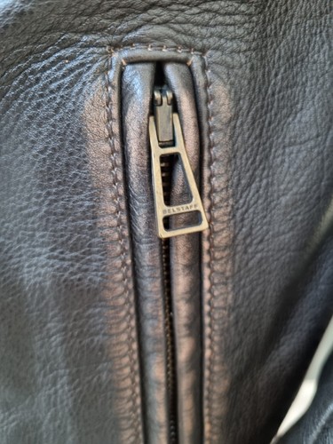 Belstaff Mens Brown Cow BLeather Full Zip Jacket Motorcycle BNWT RRP £600 - Picture 5 of 22