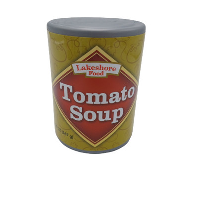 Play Food Real Life Size Can Of Tomato Soup New