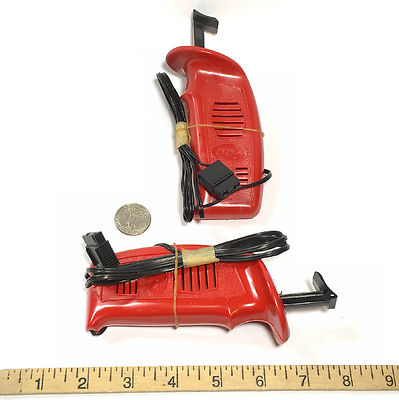 2pc L.M. Cox 1/24 1/32 Slot Car STANDARD RED 12V HAND CONTROLLER Unused 3703-4