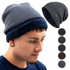 Women's Men Knit Slouchy Baggy Beanie Oversize Winter Hat Ski Fleece Slouchy Cap