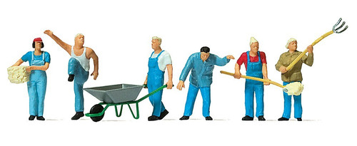 ¡NUEVO LANZAMIENTO 2025! Figuras HO Merten # 212560 AGRICULTORES MODERNOS con carretilla | Zustand: New