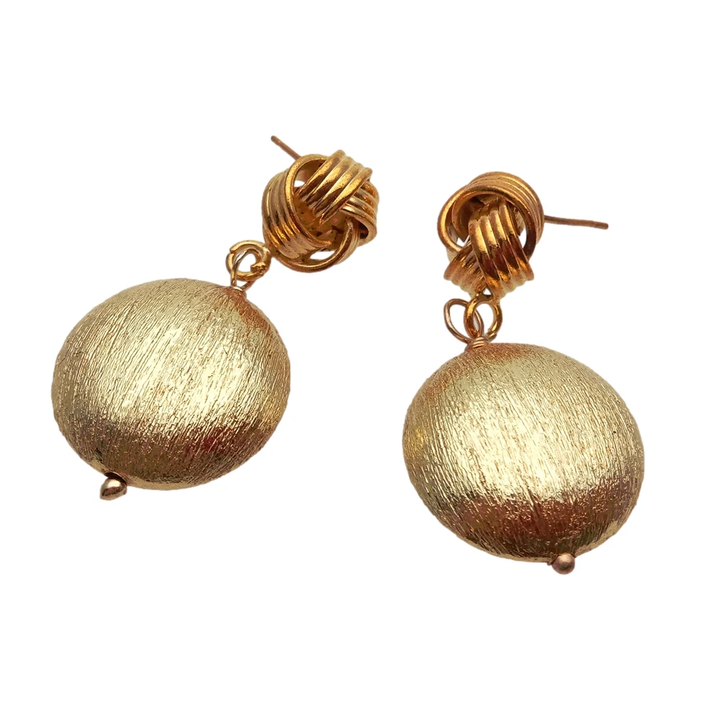 Gold coin cheap dangle earrings