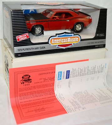 ERTL 1/18 1995 Mopar Nationals #2 1970 AAR Cuda Rally RED 7439