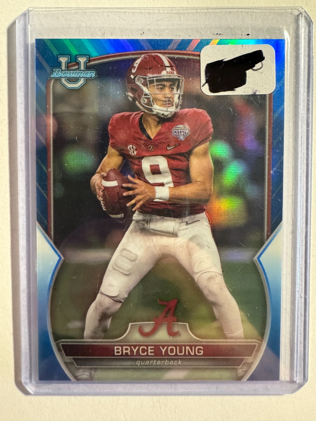 K245,376 - 2022 Bowman Chrome University Blue Refractors #1 Bryce Young #/199