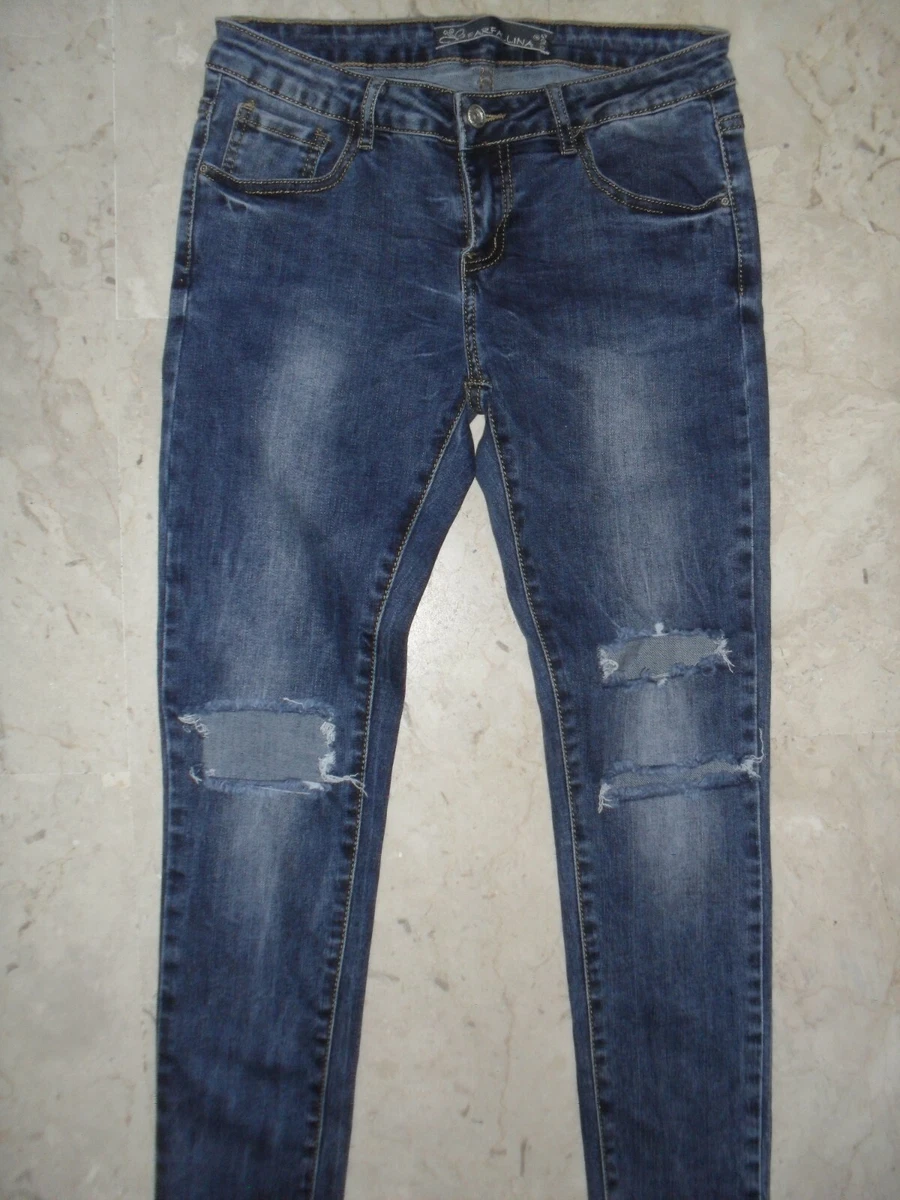 ATTUALISSIMO JEANS FARFALLINA GOLD Tg XL in Denim Strech PREZZO