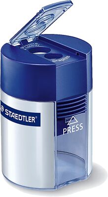 Staedtler Double Hole 5 5/8'' x 3 1/4'' x 1 5/8'', Red, Blue, Teal, Purple 