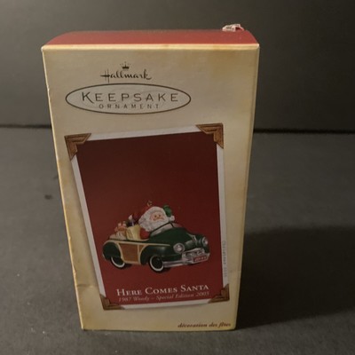 Hallmark Here Comes Santa 1987 Woody Special Edition 2005  Keepsake Ornament NIB