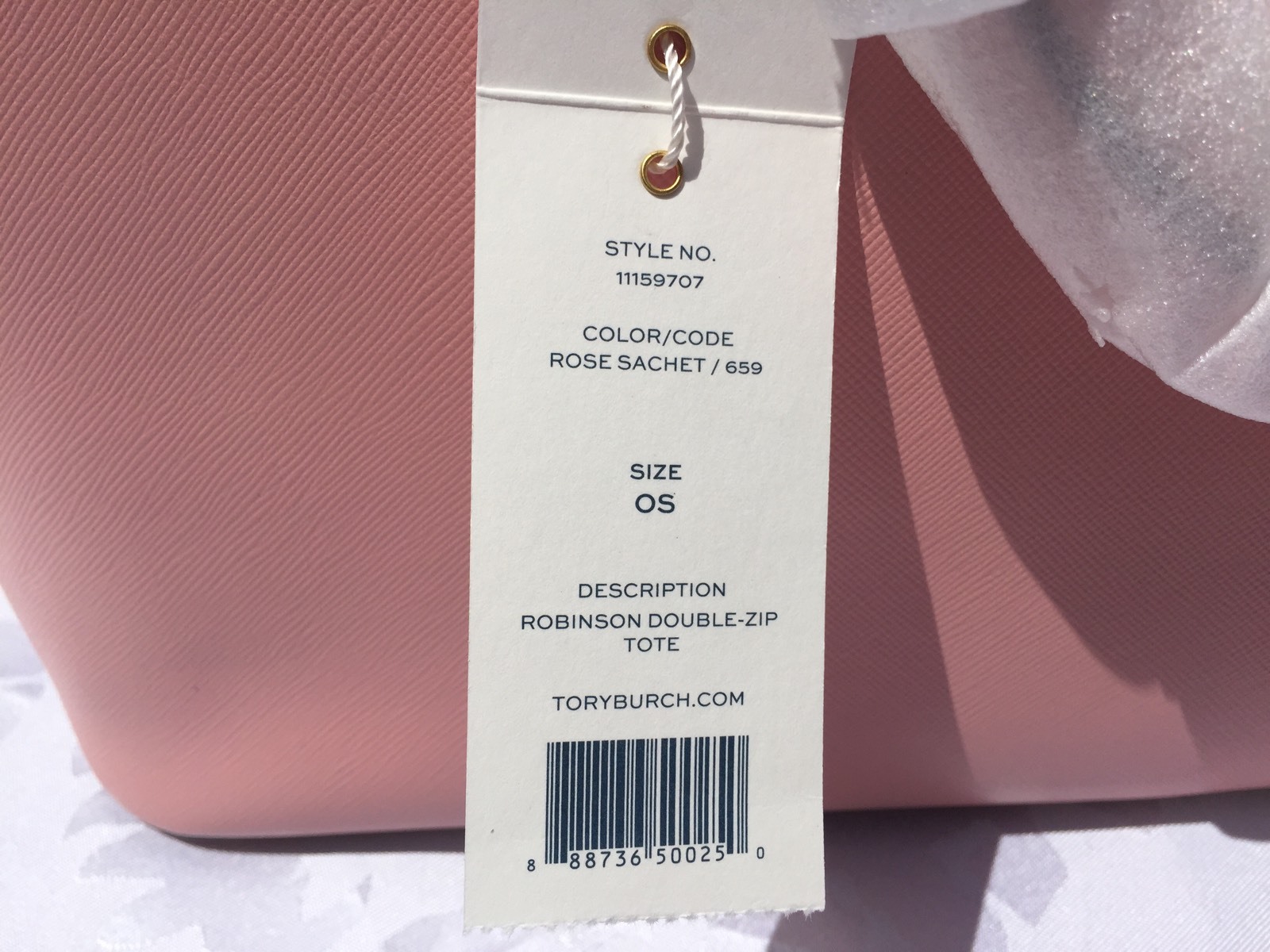 TORY BURCH ROBINSON DOUBLE ZIP ROSE SACHET NWT $575 & GIFT BAG-SOLD OUT image 9