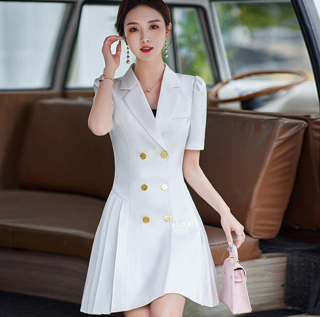 linen button down dress with sleeves Fitted Button Down Linen Shirt Dress S / DENIM