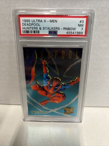 1995 Fleer Ultra X-Men Hunters & Stalkers Deadpool Psa 7 - Picture 2 of 4