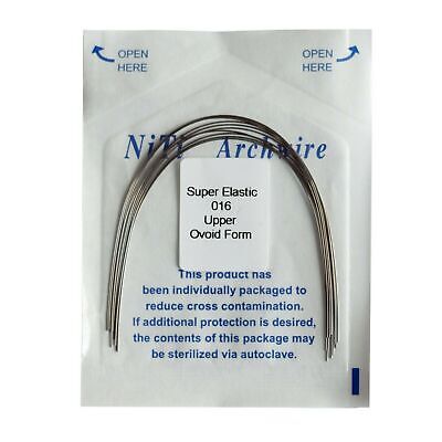 10 Pcs U/L Dental Ortho Super Elastic Niti Arch Wire Round  Ovoid/Natural/Square