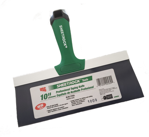 Cuchillo de cinta para paneles de yeso USG Sheetrock 10"" acero azul serie Pro (paquete de 4) - Imagen 2 de 3