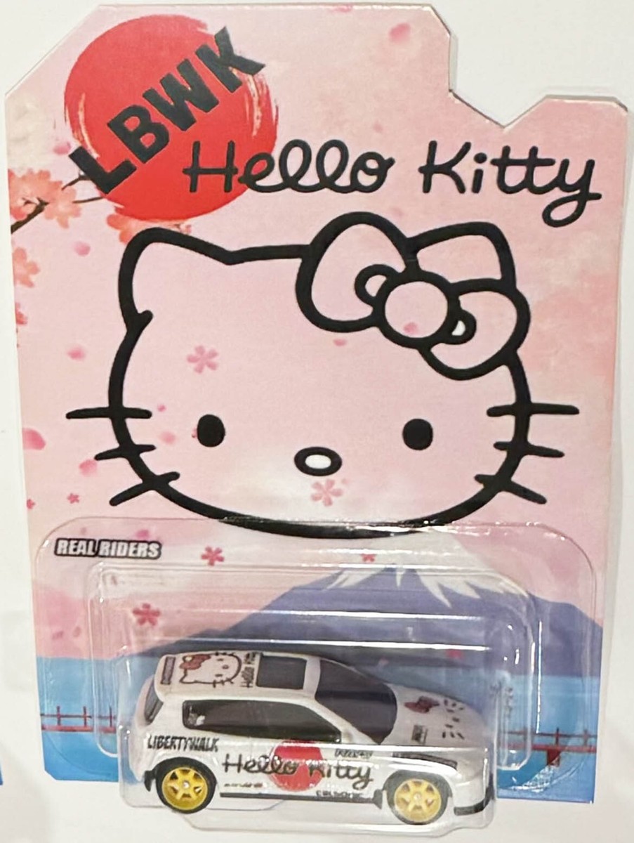 Honda Civic EF CUSTOM Hot Wheels Hello Kitty LBWK Series w/Real