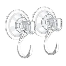  Pack Suction Cup Wreath Hanger,Large Clear Removable Heavy-Duty Hook Wreath 2