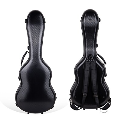 Crossrock Poly Carbon Case fits 4/4 Classical Guitars, Anti-scratch Flight Case