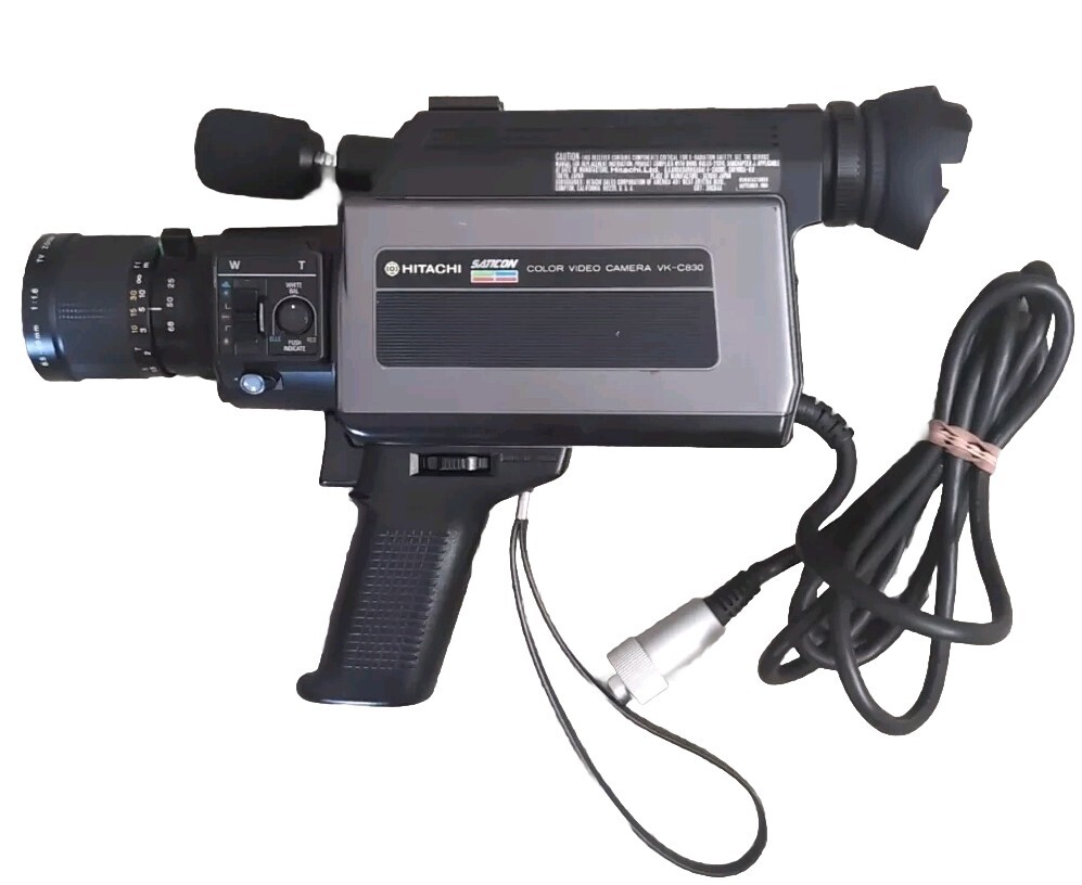 Hitachi Saticon VK-C830 color video Camera recorder 1983 Hitachi Saticon VK-C830 color video Camera recorder 1983