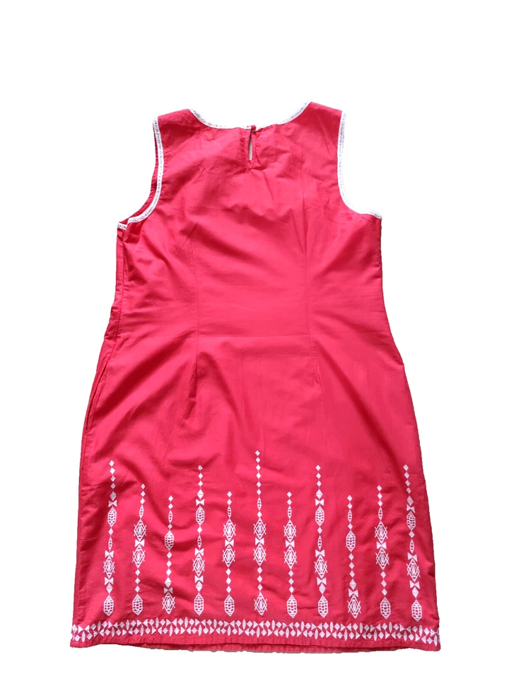 CundA Damen Midikleid mit Stickerei rot Gr.44 - Bild 2 von 4