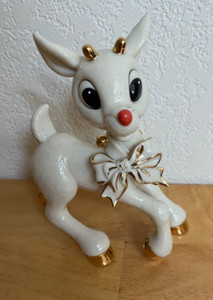 NEW LENOX PORCELAIN LARGE RUDOLPH FIGURINE