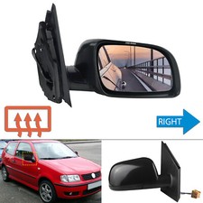 Rechts Rückspiegel cinerous grundiert Elektrisch für VW Polo MK4 9N 2001-2005