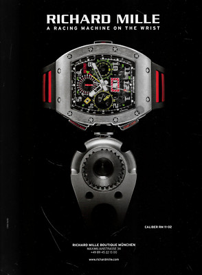 Richard Mille RM 11-02 2017 Vintage Werbung Anzeige Reklame yellowed_vintageads