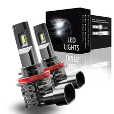 AJHGFOW H11 H9 LED Headlight Super Bright Bulbs Kit 520000LM  LOW Beam 6500K