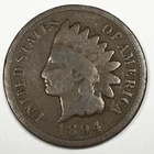 1894 United States Indian Head Cent Penny - Good (G) KM#90a -5156-AH
