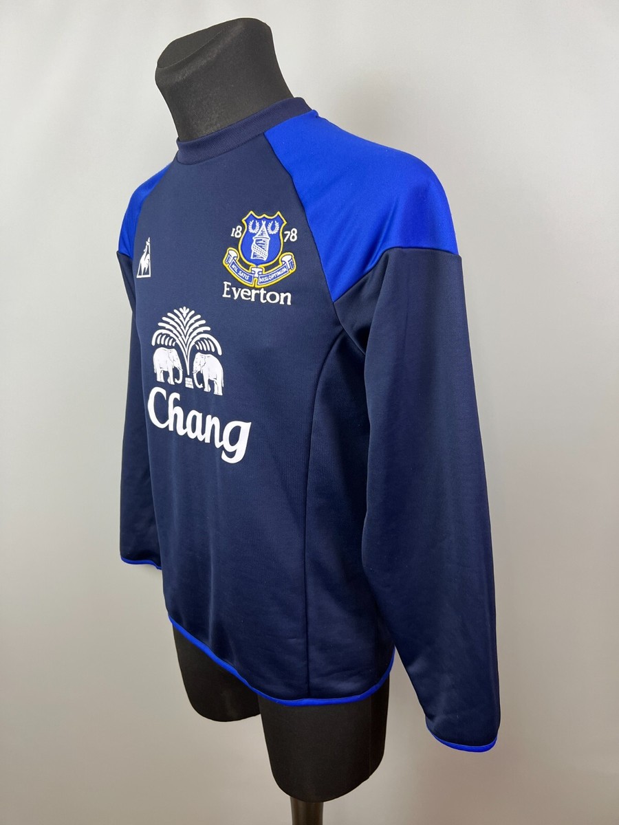 EVERTON PRO-CELL TRAINING SWEATSHIRT FOOTBALL SOCCER LE COQ