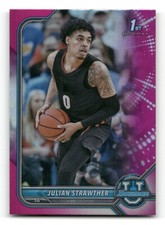 2021-22 Bowman University  Pink Refractor - #43  Julian Strawther