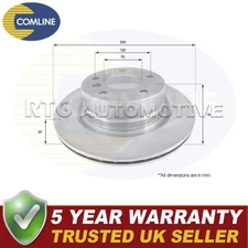 Comline Rear Brake Disc Fits BMW 1 Series 2007-2013 2.0 D 3.0 + Other Models #2