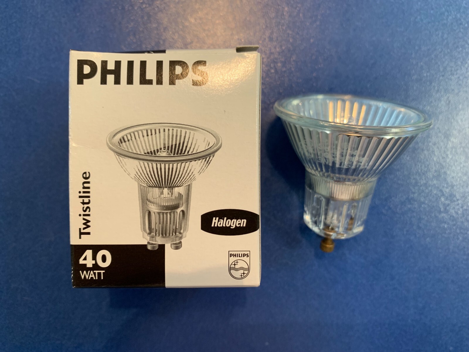 PHILIPS Halogen Bulbs Twistline Alu 40W GU10 PAR 16 Lamp 50° 230V 14711 Halogen