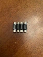 4 PACK RCA BARREL BUTT CONNECTOR COUPLER FEMALE TO FEMALE AUDIO CABLE WIRE