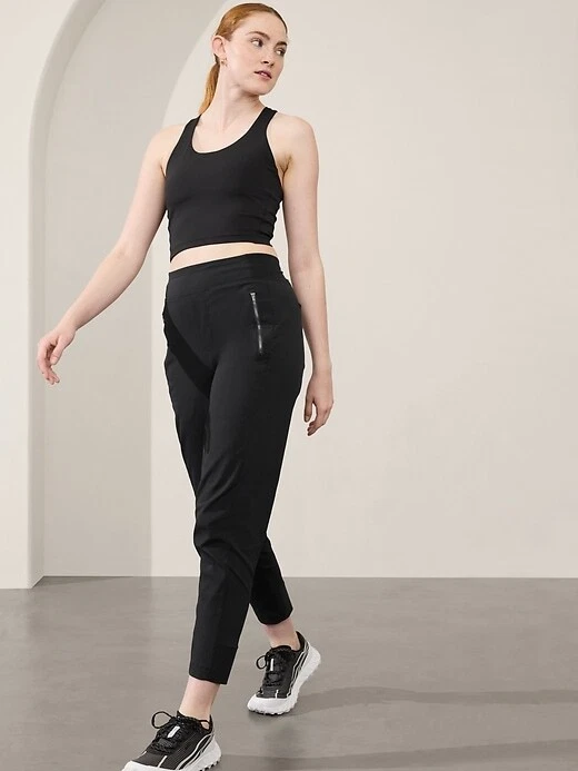 Athleta 16 Black Trekkie North High Rise Jogger NEW! #533655
