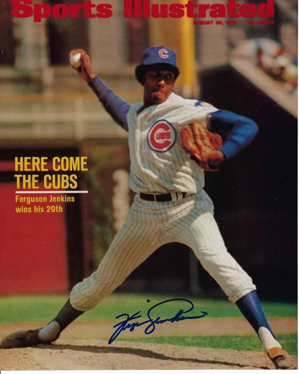 Fergie Jenkins Chicago Cubs MLB Original Autographed Photos for
