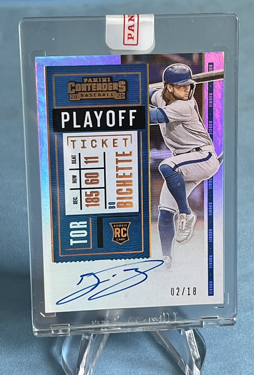 2020 Contenders Bo Bichette Auto /18 On Card Toronto Blue