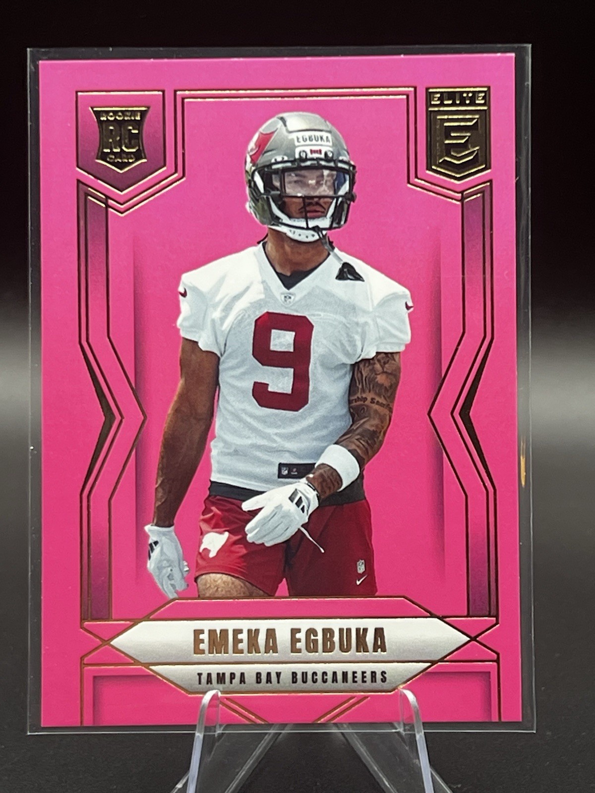 2025 Panini Donruss Elite - Rookies Emeka Egbuka #102 Pink Ink (RC)