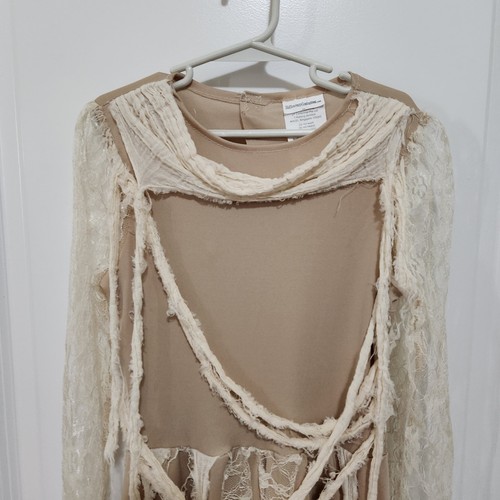 Mädchen M Halloween Mumie Kostüm Kleid beige - Bild 3 von 13