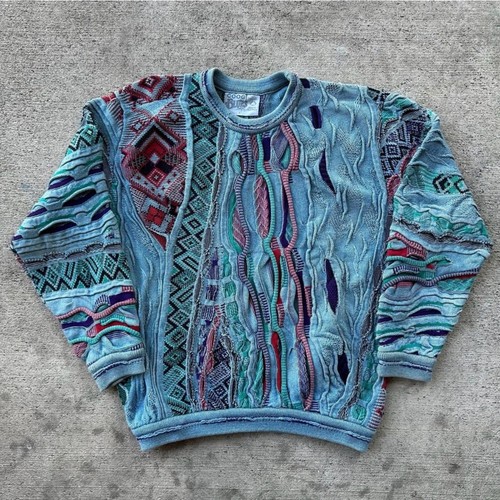 Vintage 90s Coogi Blues Coogi Australia heavyweight knit sweater Size L RARE - Image 1