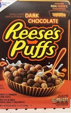    New Limited Edition Reeses Puffs DARK CHOCOLATE Flavored Cereal 11.5oz