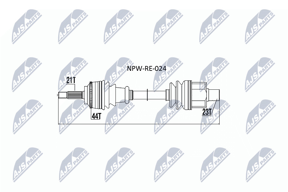 N.T.Y. NPW-RE-024.NTY Drive Shaft for RENAULT