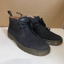 Dr. Martens Mayport Black Canvas Desert Boots Mens 9 Womens 10 Chukka