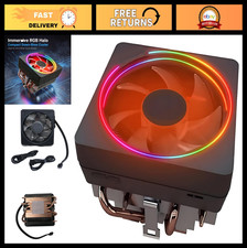High-Performance CPU Cooler with RGB, 95mm Fan, Copper Base, AMD AM5/AM4/AM3 Com