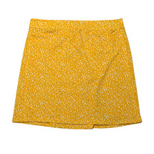 Ripskirt Hawaii Damask Citrus Yellow Floral Swim Cover Skirt Large Length 2 NWOT