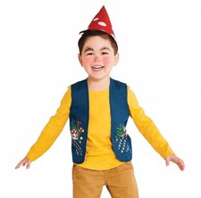 Toddler Gnome Costume Vest Hat Gnome Halloween One Size Hyde EEK