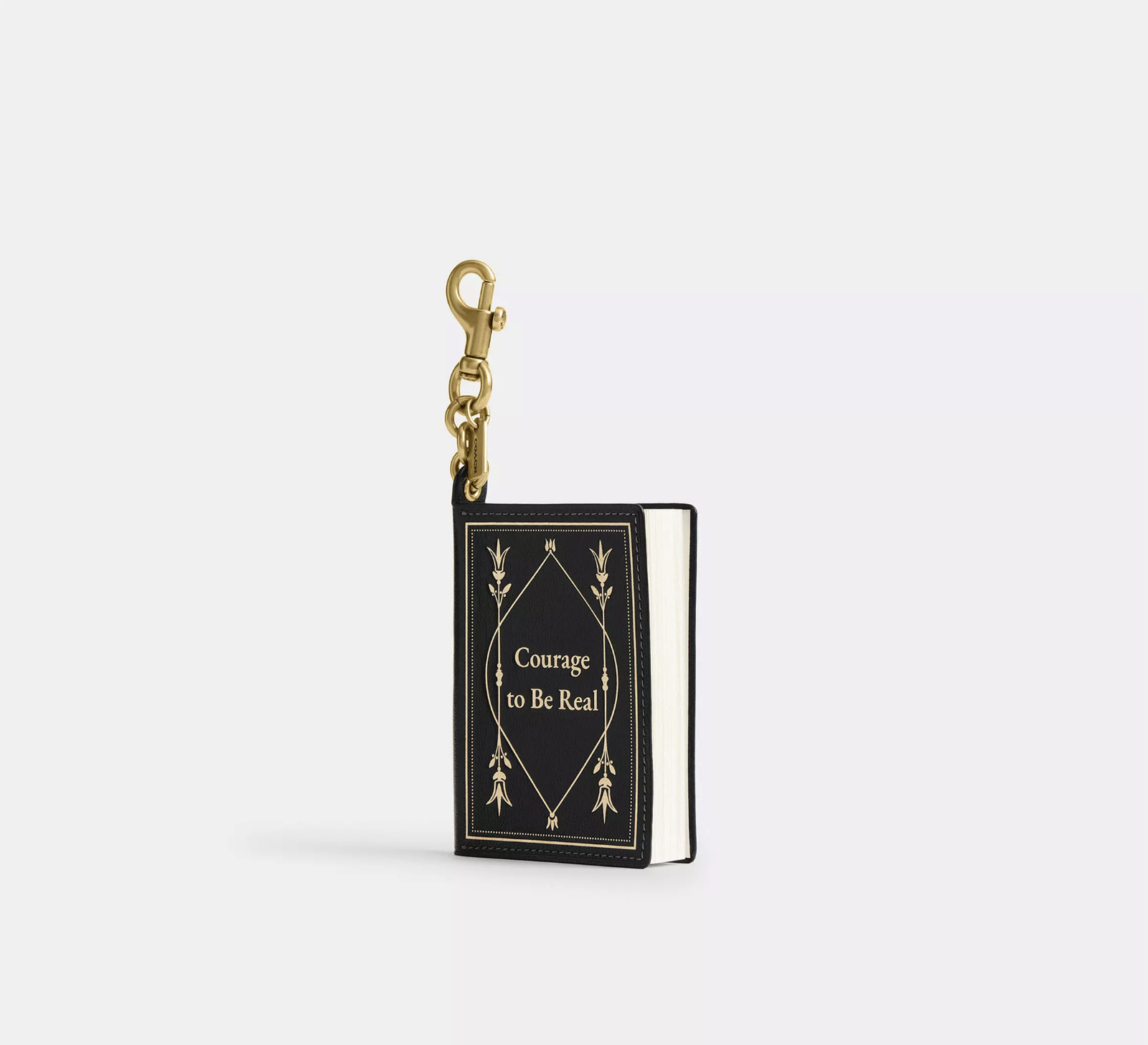COACH Notebook Bag Charm Black Multi CFF88 LHBLC New