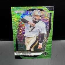 2024 Panini Prizm - Morten Andersen Green Pulsar Prizm #211 New Orleans Saints