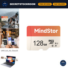 128GB Micro SDXC Card, 90MB/s Read Speed, U1 A1 Class, Includes Adapter