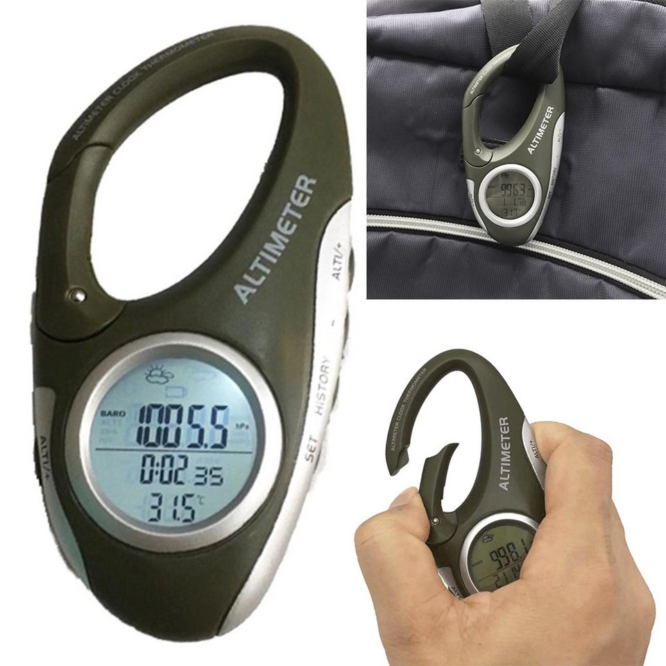 Baromètre Altimètre Compact Avec Thermomètre Pour Voyageurs Et Amateurs